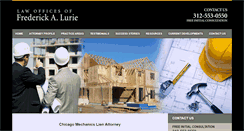 Desktop Screenshot of chicagomechanicslienattorney.com